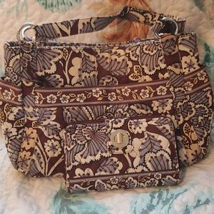 Vera Bradley Handbag with Wallet